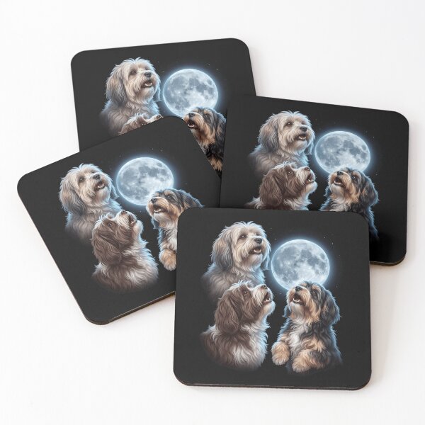 Item preview, Havanese Howling Moon Art Dog Owner designed and sold by TerryConnells.