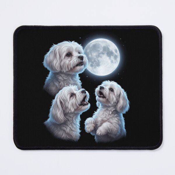 Item preview, Maltese Howling Moon Art Dog Owner designed and sold by TerryConnells.