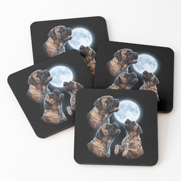 Item preview, Mastiff Howling Moon Art Dog Owner designed and sold by TerryConnells.