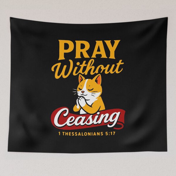Item preview, 1 Thessalonians 5:17 Pray Without Ceasing designed and sold by plushism.