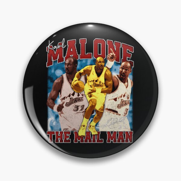 Item preview, Vintage KARL MALONE The Mail Man Basketball Legend Signature Retro 80s 90s Bootleg Rap Style  designed and sold by Fra-art.
