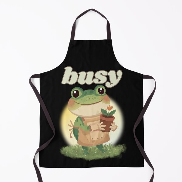 Item preview, Busy - Cute Gardening Frog Design designed and sold by tellia-kallisto.