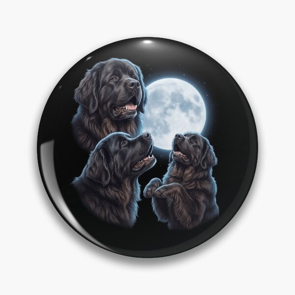 Item preview, Newfoundland Howling Moon Art Dog Owner designed and sold by TerryConnells.