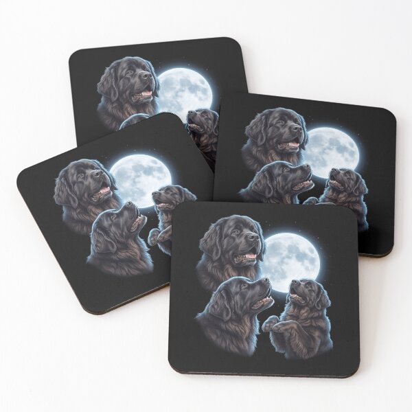 Item preview, Newfoundland Howling Moon Art Dog Owner designed and sold by TerryConnells.