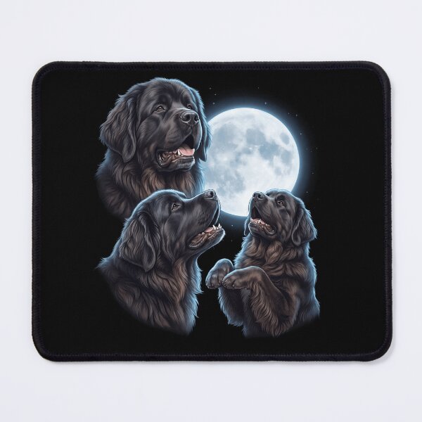 Item preview, Newfoundland Howling Moon Art Dog Owner designed and sold by TerryConnells.