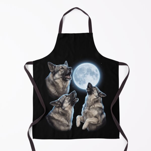 Item preview, Norwegian Elkhound Howling Moon Art Dog Owner designed and sold by TerryConnells.