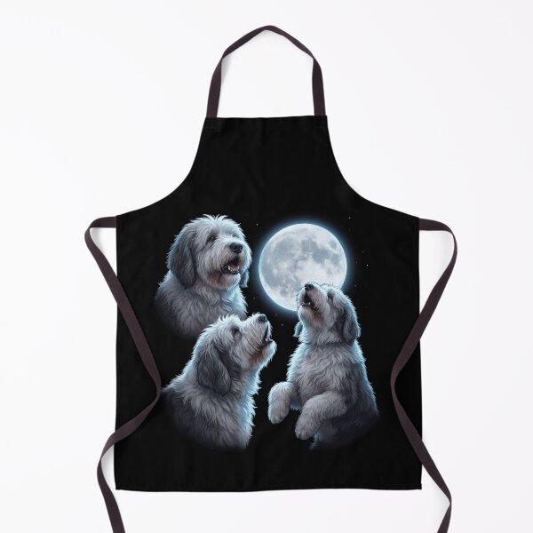 Item preview, Old English Sheepdog Howling Moon Art Dog Owner designed and sold by TerryConnells.