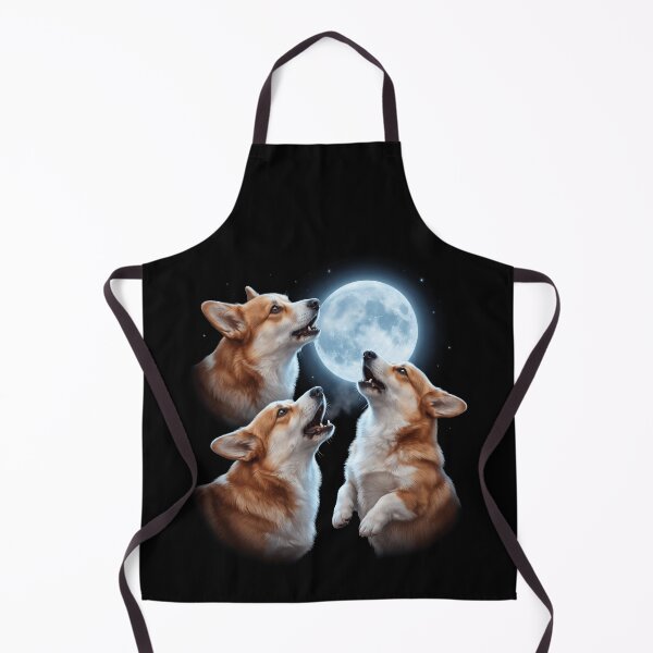 Artikelvorschau, Pembroke Welsh Corgi Howling Moon Art Hundebesitzer entworfen und verkauft von TerryConnells.