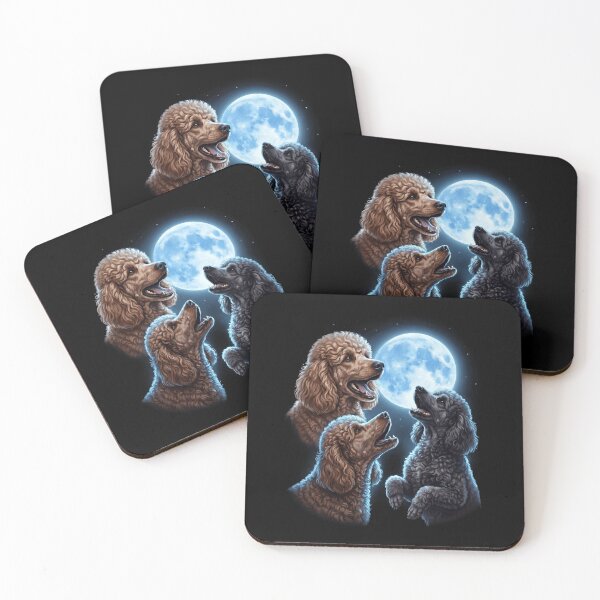 Item preview, Poodle Howling Moon Art Dog Owner designed and sold by TerryConnells.