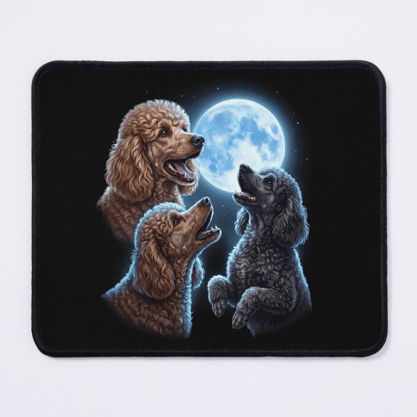 Item preview, Poodle Howling Moon Art Dog Owner designed and sold by TerryConnells.