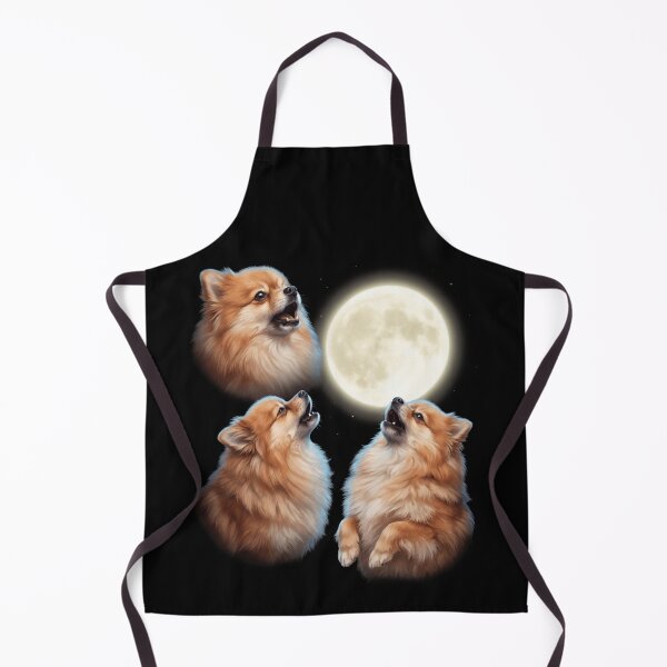 Artikelvorschau, Pomeranian Howling Moon Art Dog Owner entworfen und verkauft von TerryConnells.