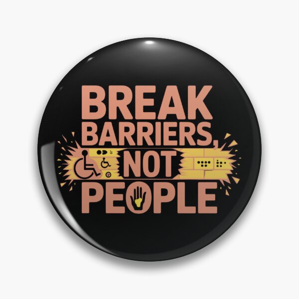 Item preview, Break Barriers, Not People. designed and sold by mirciashop.