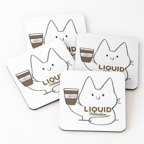 Item preview, Coffee Cat Liquid Motivation Graphic designed and sold by S-Twisnity.