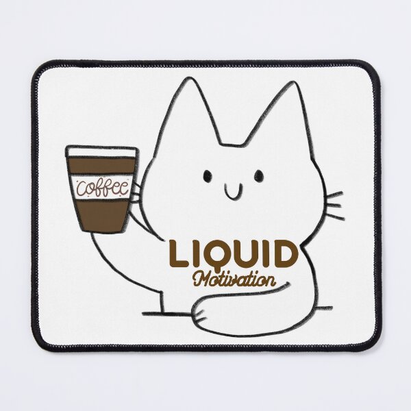 Item preview, Coffee Cat Liquid Motivation Graphic designed and sold by S-Twisnity.