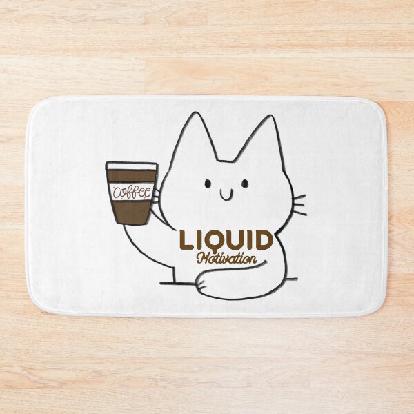 Item preview, Coffee Cat Liquid Motivation Graphic designed and sold by S-Twisnity.