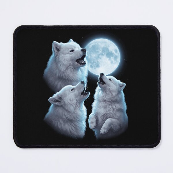 Item preview, Samoyed Howling Moon Art Dog Owner designed and sold by TerryConnells.