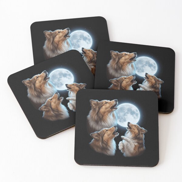 Item preview, Shetland Sheepdog Howling Moon Art Dog Owner designed and sold by TerryConnells.