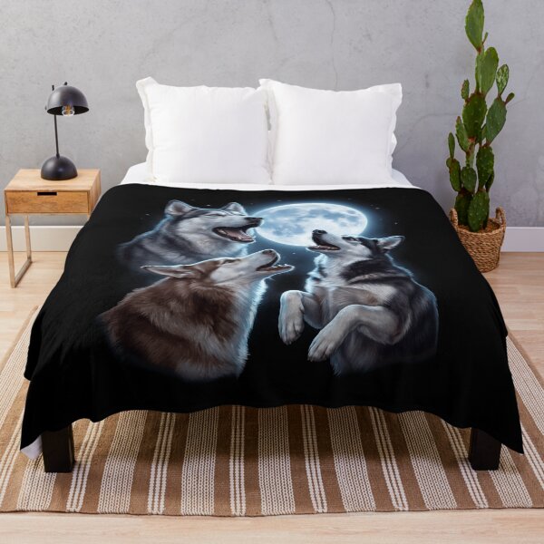 Item preview, Siberian Husky Howling Moon Art Dog Owner designed and sold by TerryConnells.