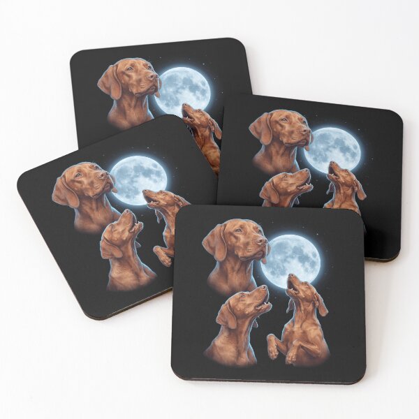 Item preview, Vizsla Howling Moon Art Dog Owner designed and sold by TerryConnells.