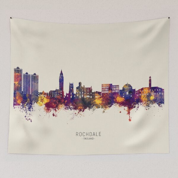 Item preview, Rochdale England Skyline designed and sold by ArtPrints.