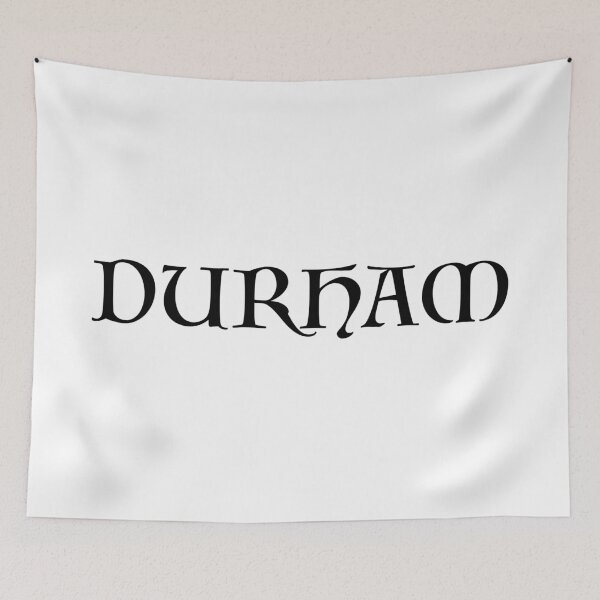 Item preview, Durham old medieval style text (Black) designed and sold by STUDIO-72.