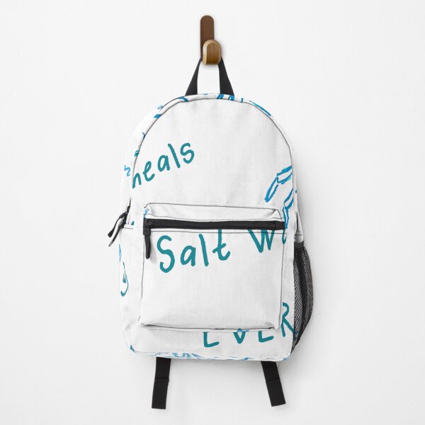 Item preview, Salt Water Heals Everything – Hand Drawn Crab Coastal Quote designed and sold by Globe Glee Designs.