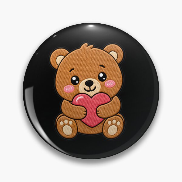 Item preview, Love Bear Kawaii Cute Heart Bear Cartoon Sticker designed and sold by ColorSplash123.
