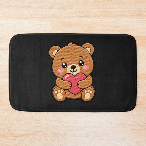 Item preview, Love Bear Kawaii Cute Heart Bear Cartoon Sticker designed and sold by ColorSplash123.