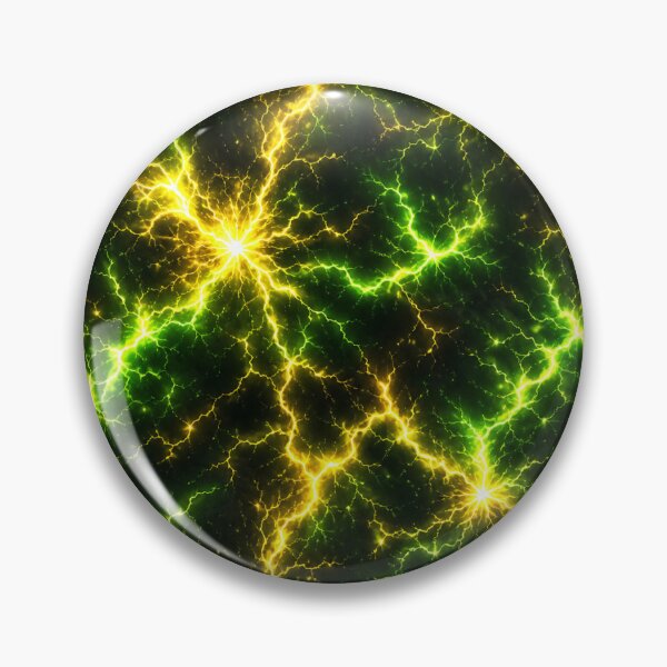 Item preview, Green Lightning Pattern – Toxic Electric Energy Seamless Abstract Design designed and sold by AnimalAirtistry.