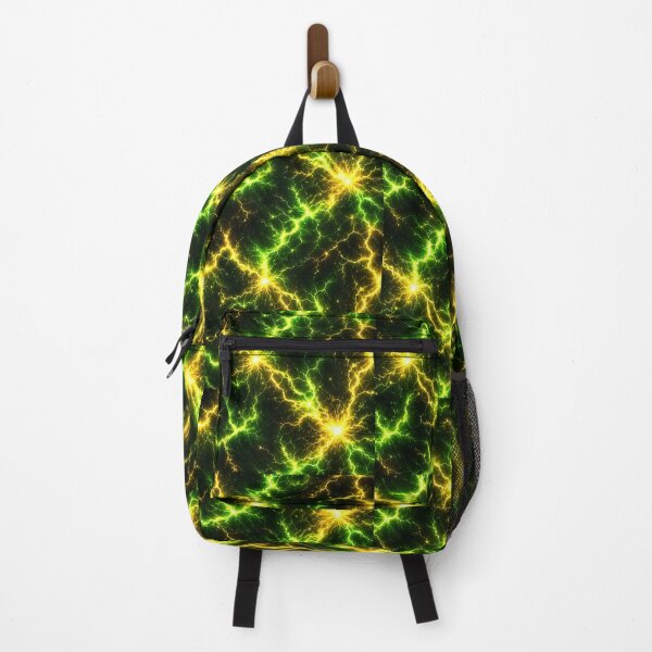 Item preview, Green Lightning Pattern – Toxic Electric Energy Seamless Abstract Design designed and sold by AnimalAirtistry.