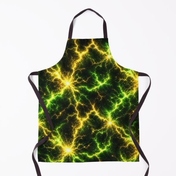Item preview, Green Lightning Pattern – Toxic Electric Energy Seamless Abstract Design designed and sold by AnimalAirtistry.