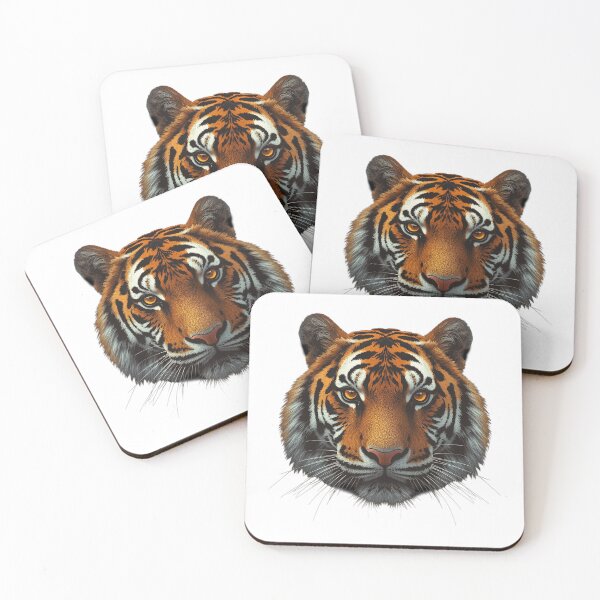 Item preview, Wild Tiger Portrait – Minimalist Tiger Design designed and sold by SpeedProduction.