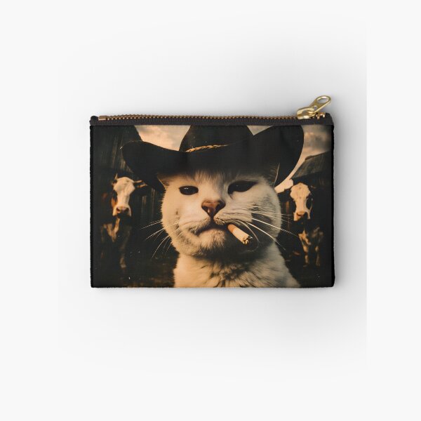 Item preview, Funny Cowboy Cat Meme Cat designed and sold by CaulfAyiana.