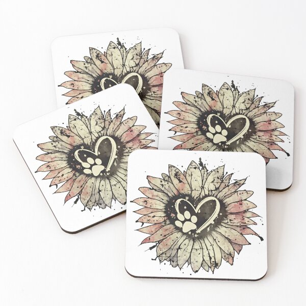 Item preview, Sunflower Paw Heart Grunge Pet Lover Tee designed and sold by OlyvieArt.