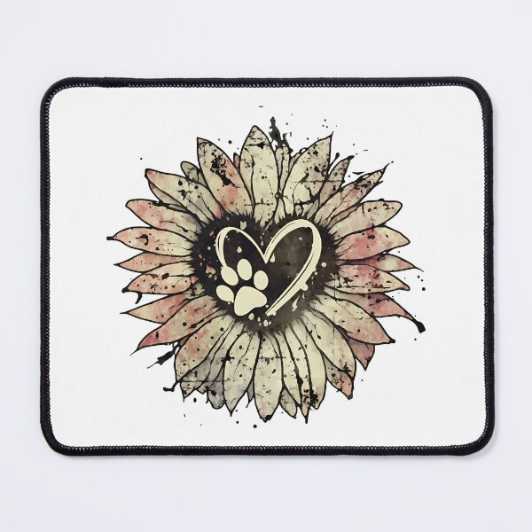 Item preview, Sunflower Paw Heart Grunge Pet Lover Tee designed and sold by OlyvieArt.