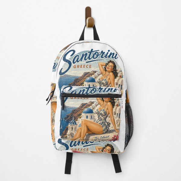 Item preview, Pinup Santorini Greece Variant  designed and sold by PINDROPPA.