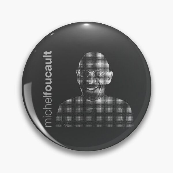 Item preview, Michel Foucault halftone poster designed and sold by CMYKStudio.