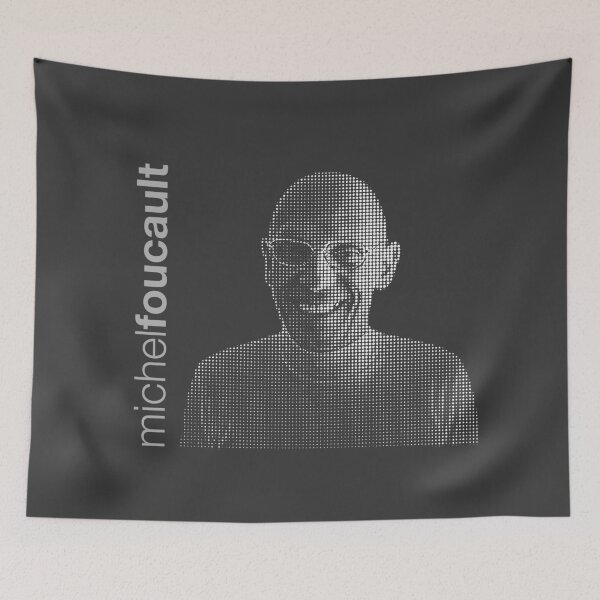 Item preview, Michel Foucault halftone poster designed and sold by CMYKStudio.