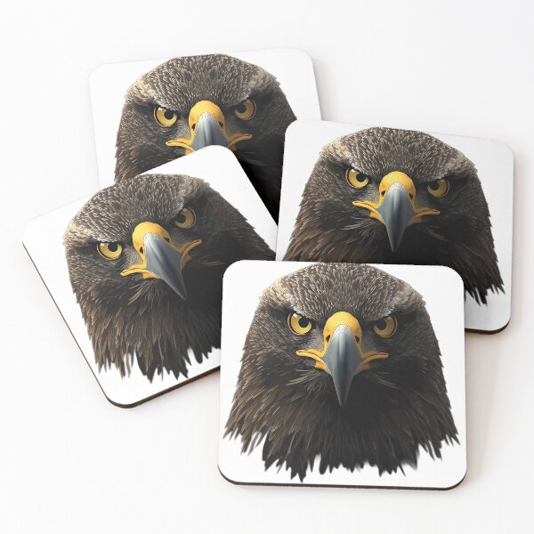 Item preview, Majestic Eagle Portrait – Minimalist Bird of Prey designed and sold by SpeedProduction.
