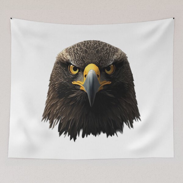 Item preview, Majestic Eagle Portrait – Minimalist Bird of Prey designed and sold by SpeedProduction.