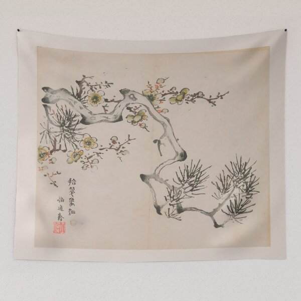 Item preview, plum blossom and pine designed and sold by Paper & Pine .