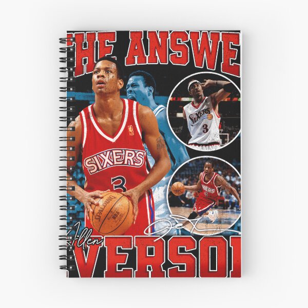 Aperçu de l'œuvre Allen Iverson, la légende du basket-ball, signature vintage rétro années 80-90, style rap bootleg créée et vendue par fadydx112.