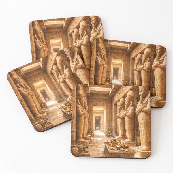 Item preview, Ancient Egyptian Temple Ritual – Luxor Inspired Sacred Hall Art Design designed and sold by Queen Cleopatra.