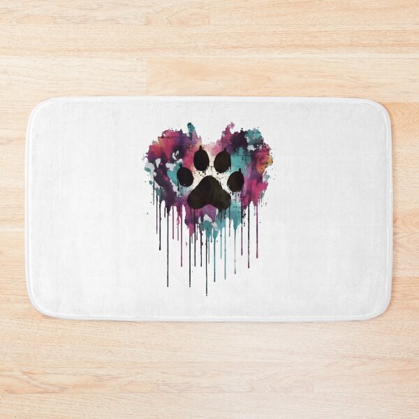 Item preview, Watercolor Paw Heart Drip Artistic Pet Love designed and sold by OlyvieArt.