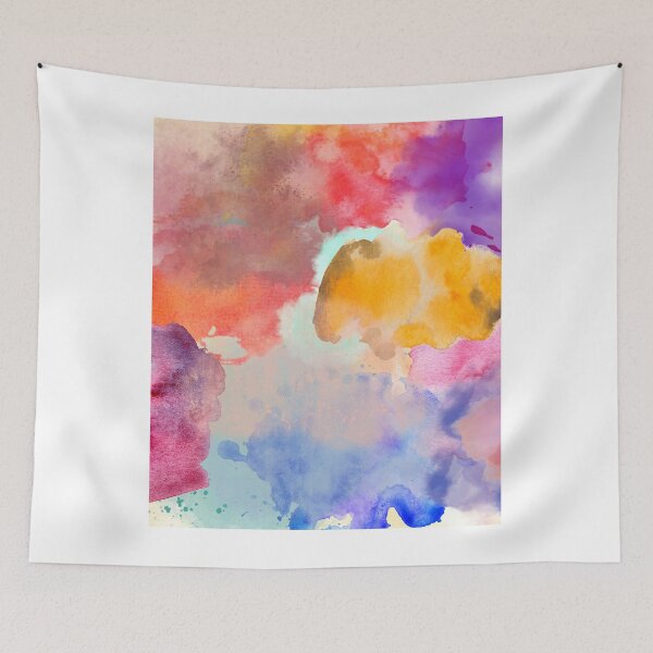 Item preview, Colorful Abstract Watercolor Texture Soft Pastel Artistic Background designed and sold by onubi.