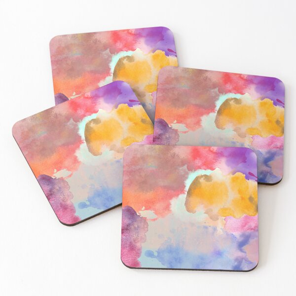 Item preview, Colorful Abstract Watercolor Texture Soft Pastel Artistic Background designed and sold by onubi.