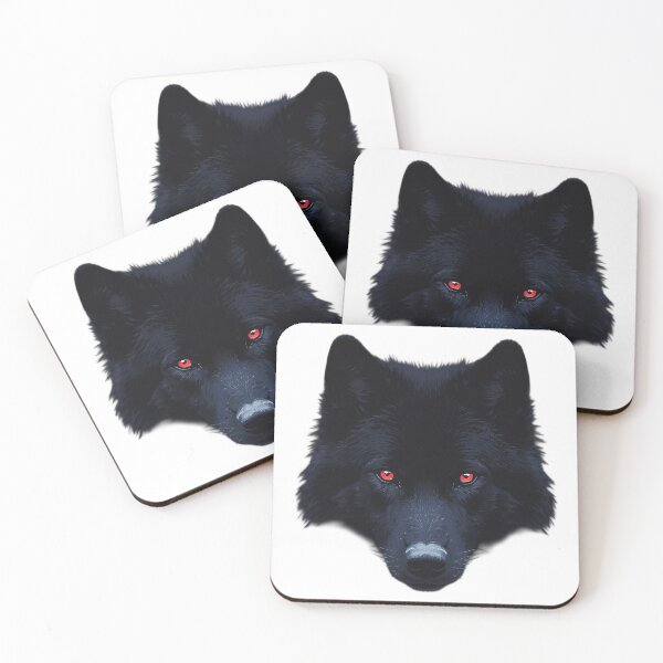 Item preview, Shadow Wolf Portrait – Dark Minimalist Wolf Design designed and sold by SpeedProduction.