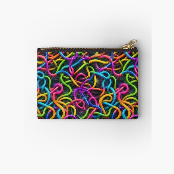 Item preview, Neon Tangle Pattern – Colorful Abstract Rope Chaos designed and sold by AnimalAirtistry.