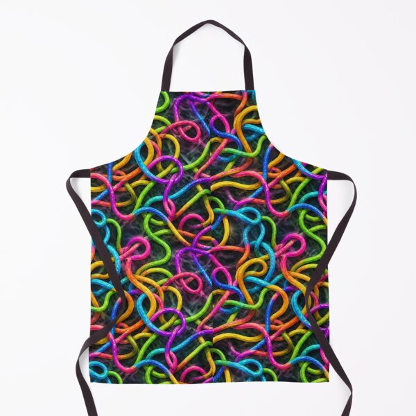 Item preview, Neon Tangle Pattern – Colorful Abstract Rope Chaos designed and sold by AnimalAirtistry.