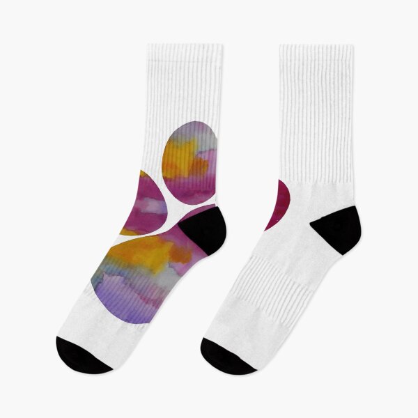 Item preview, Watercolor Paw Print Vibrant Art designed and sold by OlyvieArt.